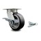 Service Caster 5 Inch Kingpinless Rubber on Aluminum Wheel Caster with Brake and Swivel Lock SCC-KP30S520-RAR-SLB-BSL - alternate 1
